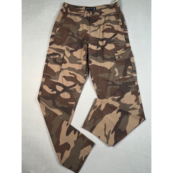 Abercrombie & Fitch Camo Cargo‎ Pant 27x30Loose Fit Utility Preppy Cotton New